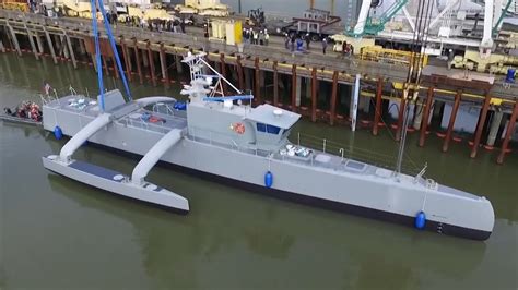 Navy tests sub-hunting drone ship - CNN Video