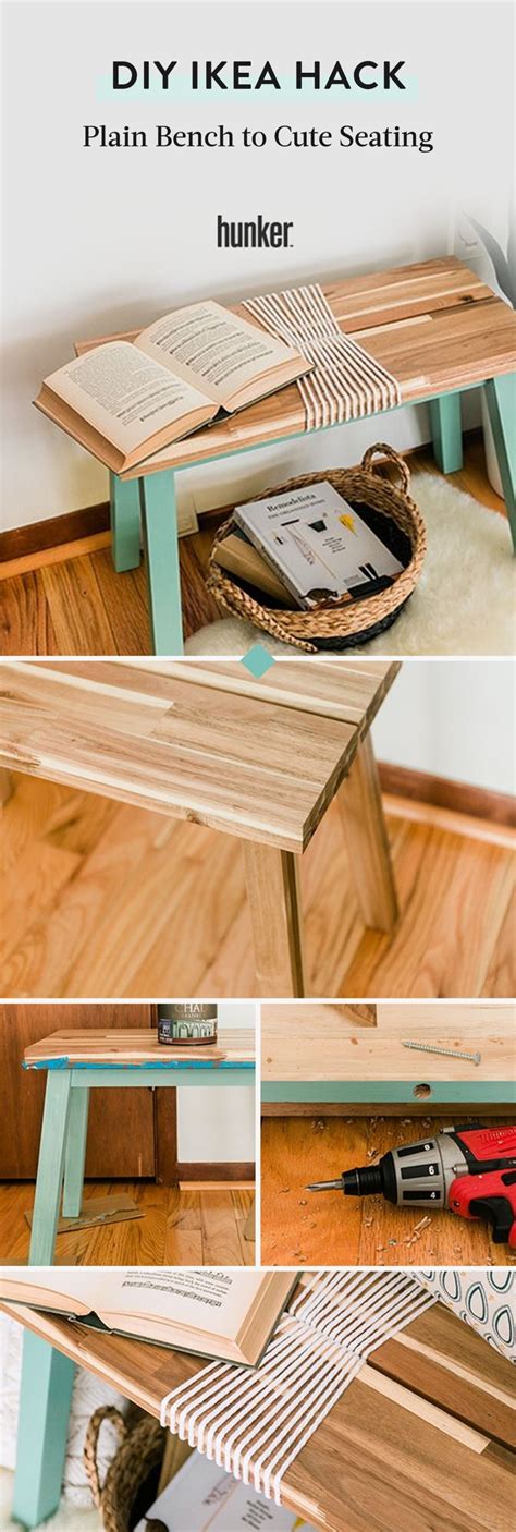 Operation Makeover: From Plain IKEA Bench to Cute Accent Seating | Hunker | Ikea bench, Ikea ...