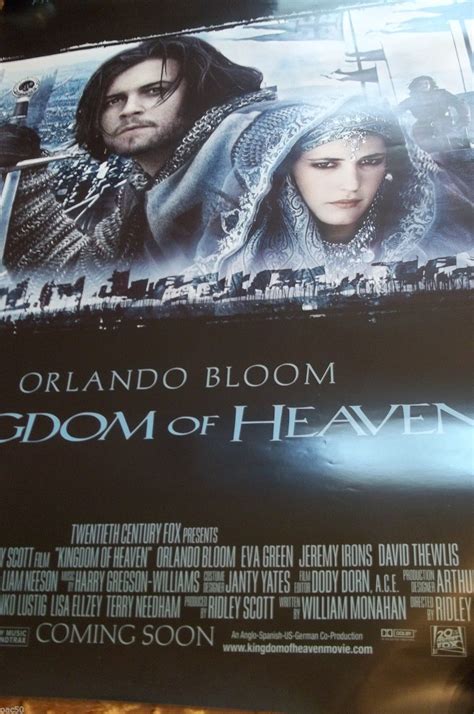 KINGDOM OF HEAVEN Movie POSTER 27x40 Orlando Bloom Liam Neeson Jeremy ...