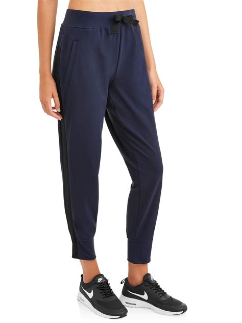 Avia Women's Athleisure Jogger Crop With Side Stripe - Walmart.com