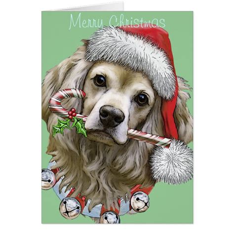 Cocker Spaniel Christmas Card | Zazzle