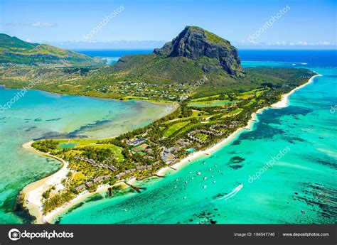 Pictures : mauritius | Aerial view of Mauritius island — Stock Photo ...