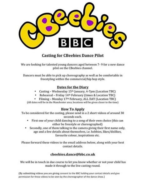 CBeebies is looking for young dancers to star in new show - Manchester ...