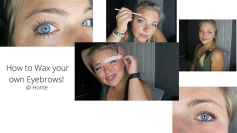 HOW I WAX MY EYEBROWS AT HOME | Easy Step by Step - YouTube