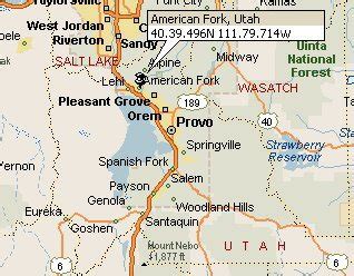 American Fork, Utah Map 2