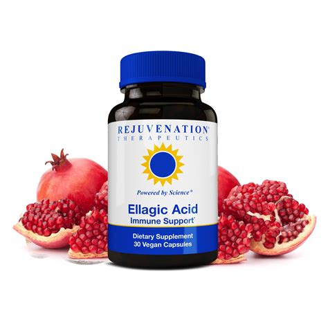 Ellagic Acid 250mg, 30 Vegan Capsules - Rejuvenation Therapeutics Corp.