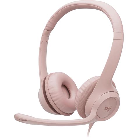 Logitech USB Headset H390 (Rose) 981-001280 B&H Photo Video