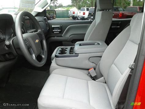 Dark Ash/Jet Black Interior 2017 Chevrolet Silverado 1500 Custom Double ...