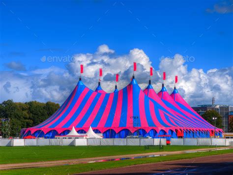 Big Top Circus Tent in Bright Colors Stock Photo by CreativeNature_nl