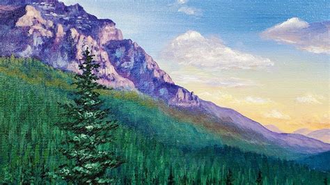 Wadidaw Tree And Mountain Painting Ideas - PAINTSWI