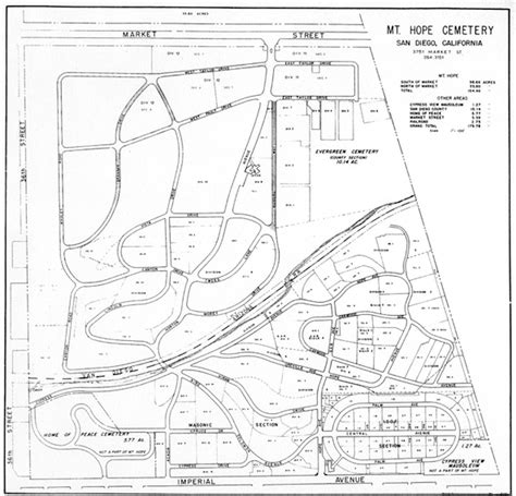 Mt Hope Cemetery San Diego Map - Gillie Donnamarie