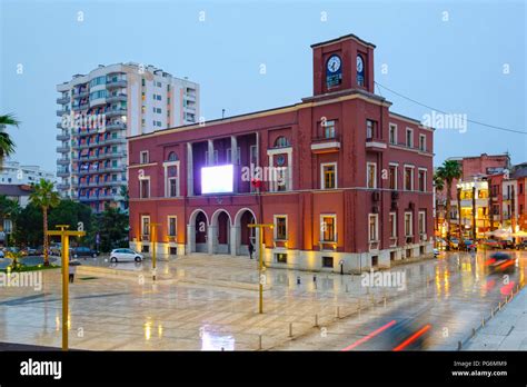 Town Hall, Durres, Durrës, Albania Stock Photo - Alamy