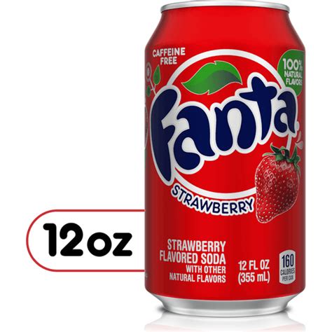 Fanta Strawberry Soda Can, 12 fl oz | Soft Drinks | Superlo Foods