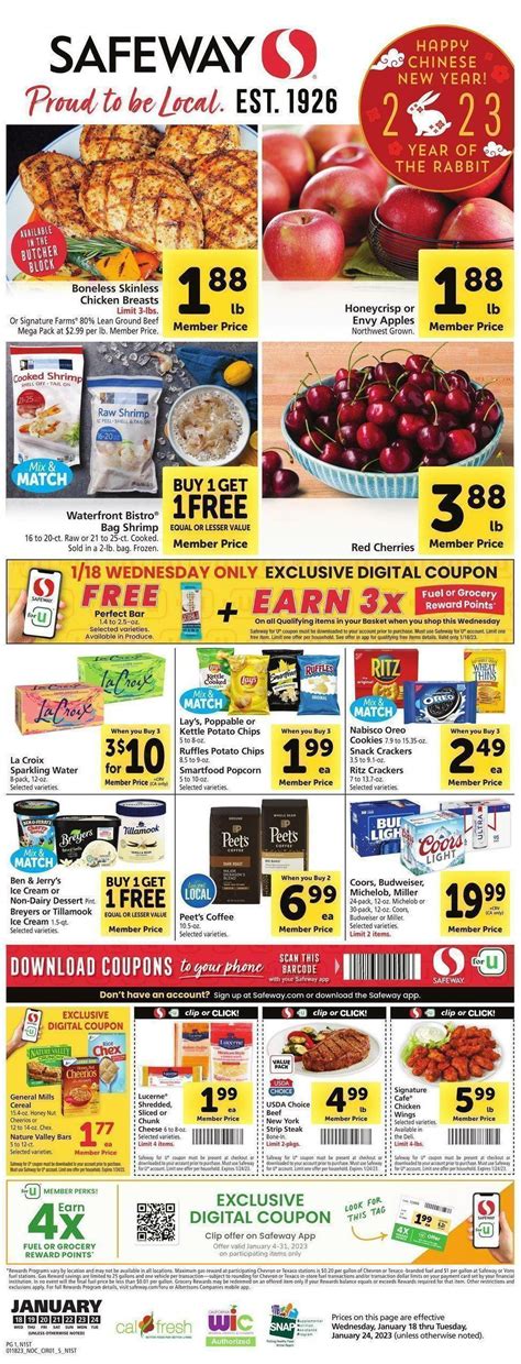 Safeway Weekly Ads & Special Buys from January 18