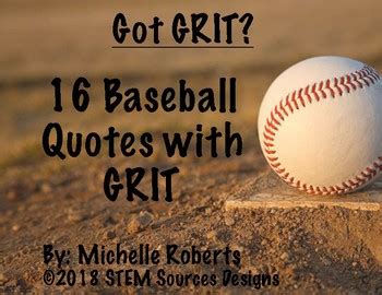 Motivational Baseball Quotes with GRIT by STEM Sources Designs | TPT