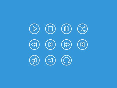 Audio Player Icons designs, themes, templates and downloadable graphic ...