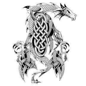 Ancient Celtic Dragon Tattoo