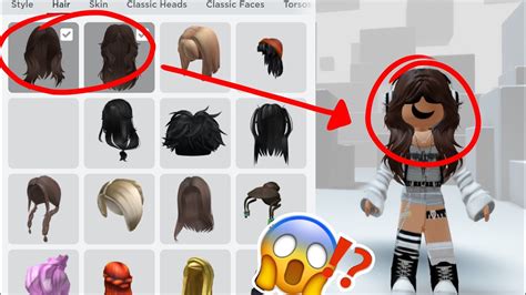 How to equip TWO different hairs on Roblox for FREE (mobile) - YouTube