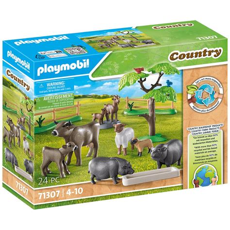 Playmobil Country Animal Enclosure Playset with Figures