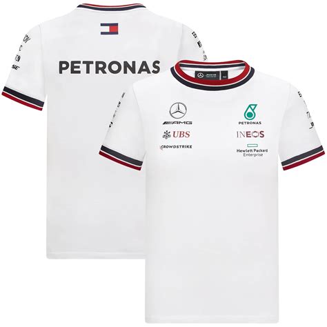 Mercedes AMG Petronas F1 2021 Team T-Shirt - White - Kids