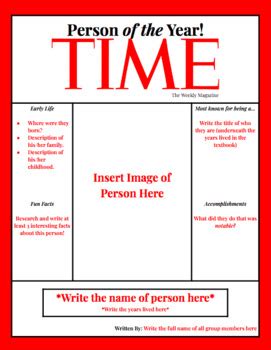 Time Magazine Cover Template