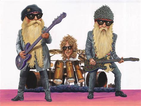 ZZ Top | Caricature, Zz top, Funny caricatures