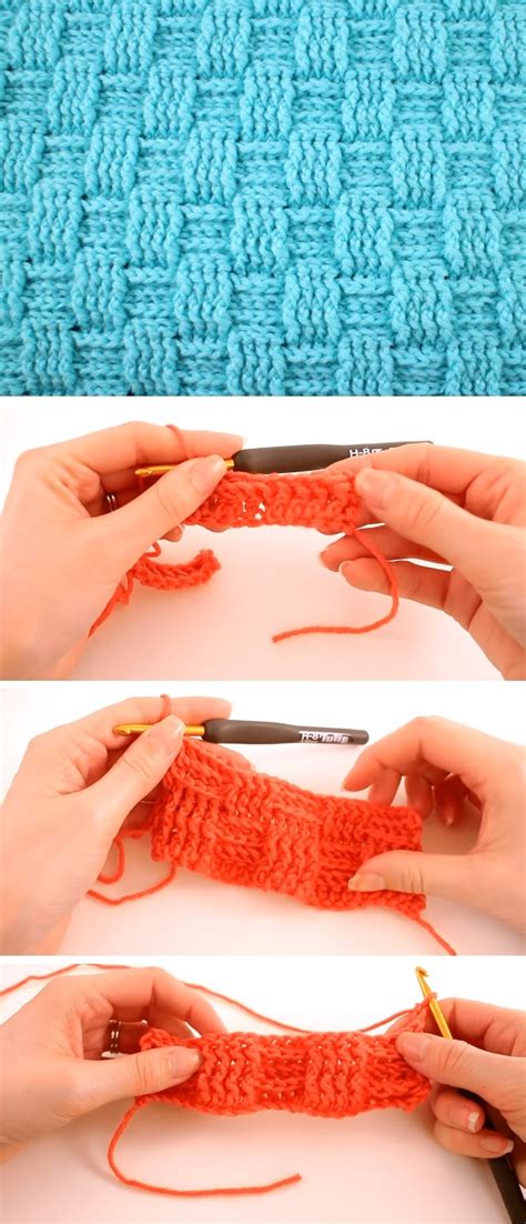 Crochet Basketweave Stitch – Tutorials & More