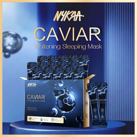 Nykaa Sleeping Collagen Mask Skin Brighten Facial Mask with Caviar ...