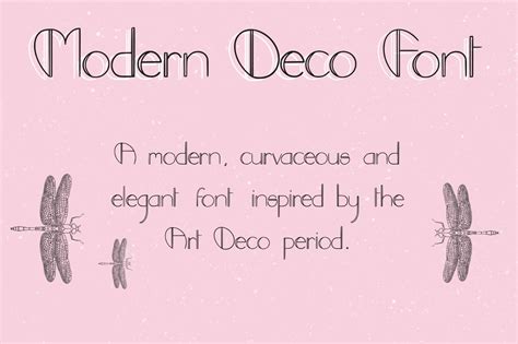 Modern Deco font | Creative Market