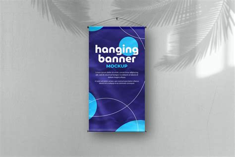 Hanging Banner Mockup PSD - PsFiles