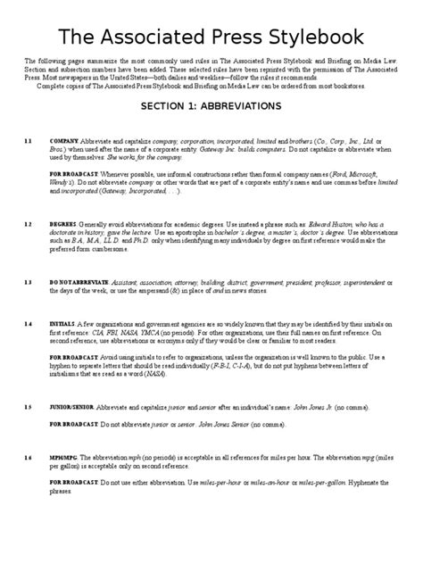 Associated Press Stylebook | Percentage | United States Congress