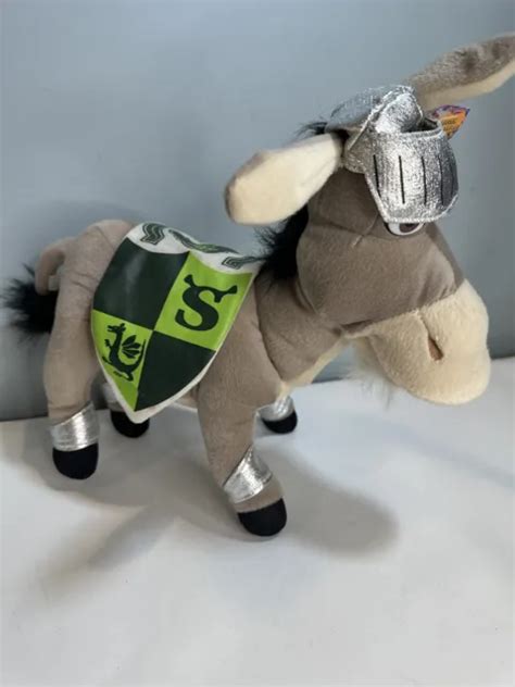 SHREK THE THIRD 2007 Dreamworks Donkey Knight in Armour Plush Toy Doll Rare VGC £21.77 - PicClick UK