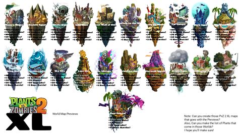 Plants vs Zombies 2 XL Map Previews [Concept] by autiboysam on DeviantArt