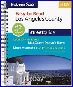 The Thomas Guide Easy-To-Read Los Angeles County Steetguide | Los ...