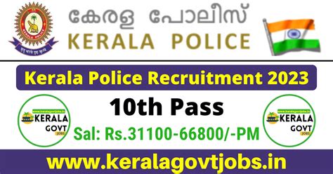 Kerala Police Recruitment 2023 18 Mechanic Police Constable