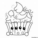 Cheerful Cupcake With Sprinkles Coloring Page  Pagescom sketch template