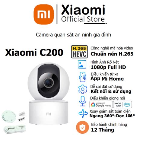 Camera Xiaomi C200 Smart Camera Full HD 1080p | Xoay 360° | Hồng ngoại ...