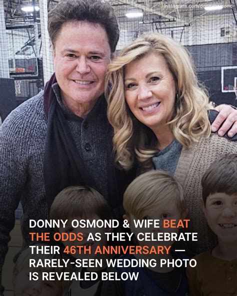 Donny Osmond & Wife Debbie Prove Love Is Eternal as They Celebrate 46th ...