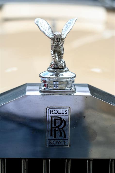 Rolls Royce Emblem Hood Ornament Rolls Royce Antique Wings Mixed Media ...