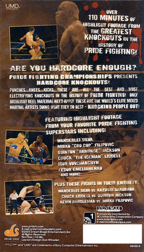 Pride FC - Hardcore Knockouts 1 [UMD for PSP] on DVD Movie