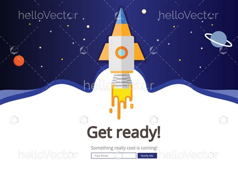 Coming soon landing page template - Download Graphics & Vectors