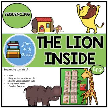 THE LION INSIDE SEQUENCING by Fun With Books | Teachers Pay Teachers