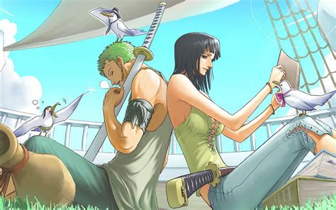 hd wallpaper: Roronoa Zoro Nico Robin 0039