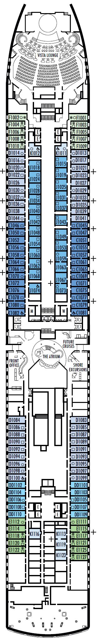 Westerdam Main Deck Plan Tour