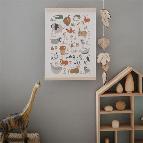 Animal Alphabet Print, Alphabet Poster, ABC Poster, Educational Art ...