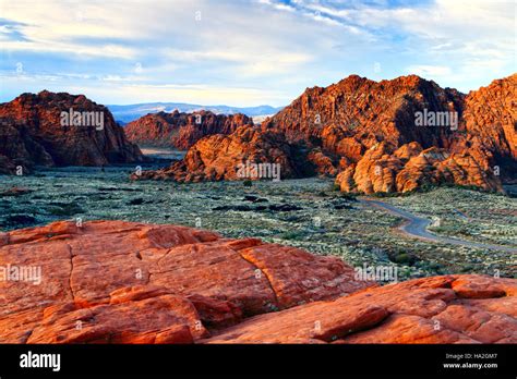 The view from the overlook into Snow Canyon State Park in St. George, Utah Stock Photo - Alamy