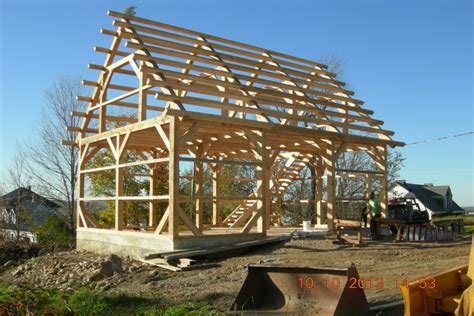 26' x 36' Timber Frame Barn - Black Dog Timberworks