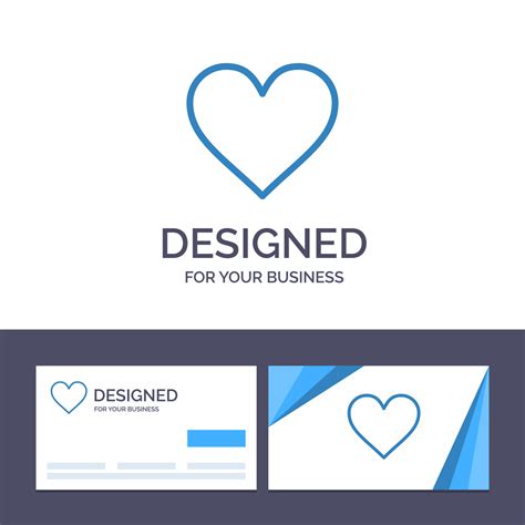 Creative Business Card and Logo template Love Heart Sign Wedding Vector ...