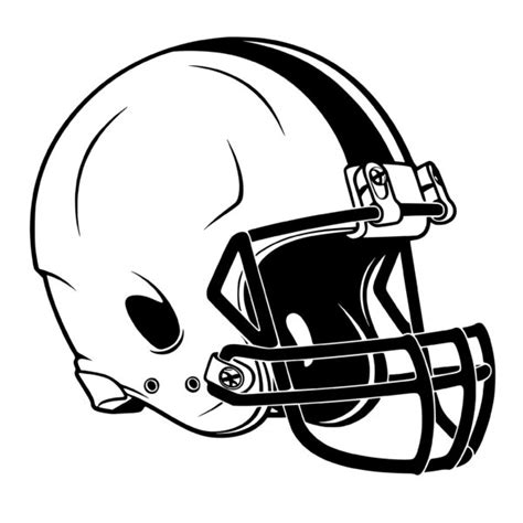 Football Helmet SVG File for Cricut, Silhouette, Laser Machines