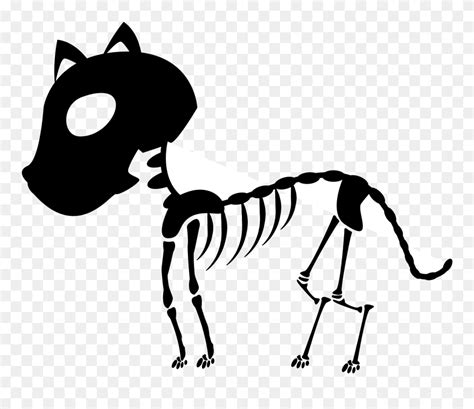 Skeleton Clipart File - Skeleton Of Animals Drawing Cartoon - Png Download (#5234555) - PinClipart